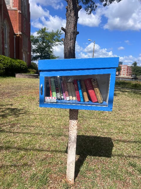 blue garden library