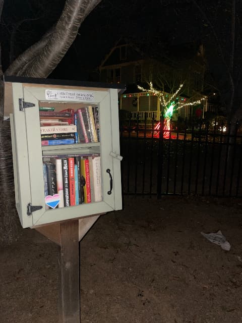 Glowing tree library image